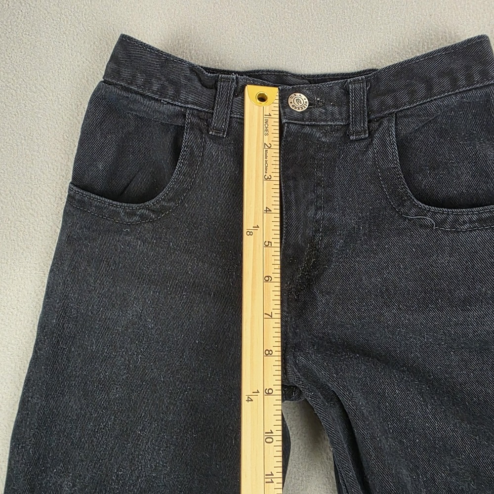 Vintage JYNX Jeans Youth Boys 7-8 Black 20x24 Wide Leg Baggy Skater Y2K 90's USA - Picture 4 of 11